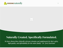 Tablet Screenshot of mendingnaturally.com